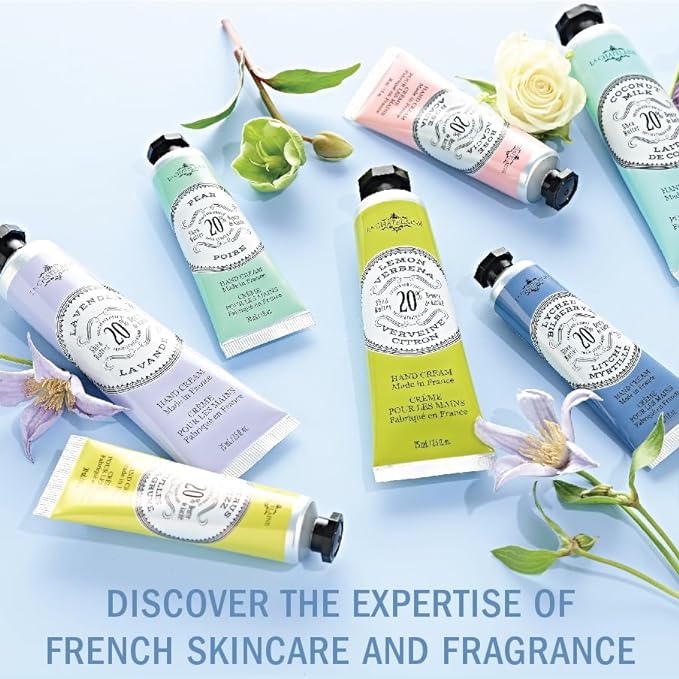 La Chatelaine 20% Shea Butter Hand Cream Travel Size, Organic Argan Oil, Moisturizing, Nourishing, Repairing, Extra-Rich Hand Lotion, Made in France, Paraben Free, 1 oz / 30ml (Rose Blossom)