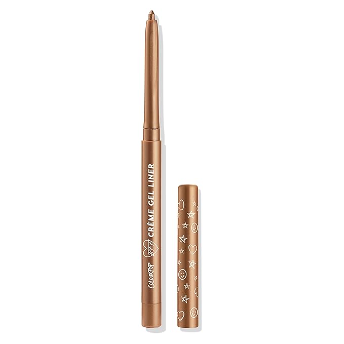 ColourPop Crème Gel Waterproof Eyeliner - 18HR Wear, Ultra-Pigmented Eyeliner Pencil with Matte & Metallic Finishes - Smudge-Proof, Vegan & Cruelty-Free - Overboard (0.01 oz)