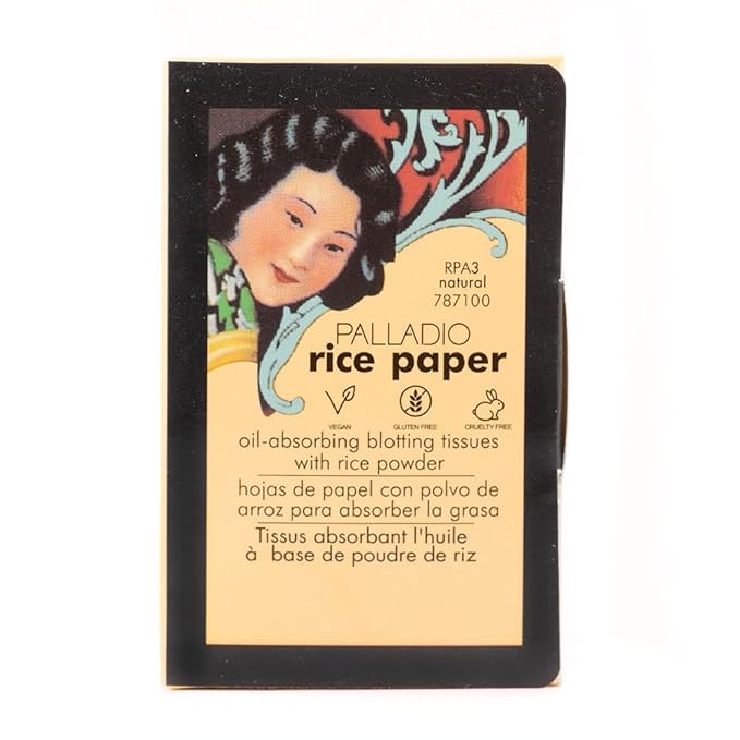 Palladio Rice Paper Facial Tissues for Oily Skin,