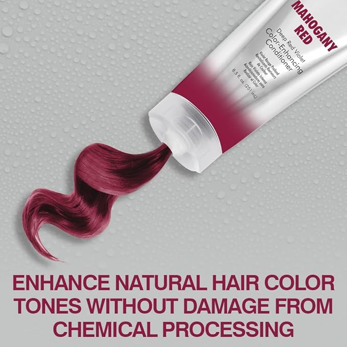 CHI Color Illuminate Conditioner, Helps Maintain Fresh Color In Natural & Color-treated Hair, Sulfate, Paraben, & Cruelty-Free, Mahogany Red, 8.5 Oz