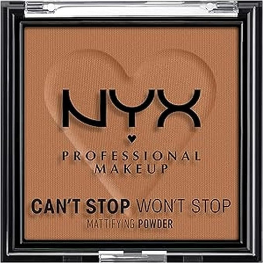NYX PROFESSIONAL MAKEUP Can't Stop Won't Stop Mattifying Pressed Powder - Mocha