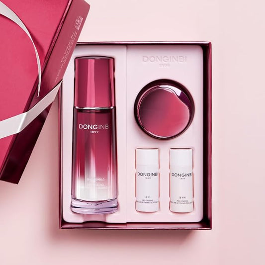 Donginbi Red Ginseng Daily Defense Special Set - Essence & Antioxidant Cream for Face, Korean Red Ginseng Skin Care