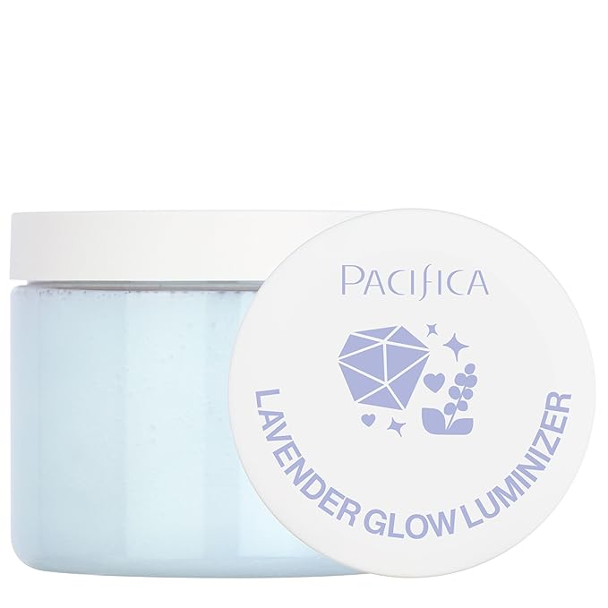 Pacifica Lavender Glow Shimmering Body Jelly – Moon-Kissed Illuminator & Hydrating Body Gel, Lightweight Glow Highlight with Lavender & Vanilla, Clean Beauty, Vegan, Cruelty-Free, 6 oz