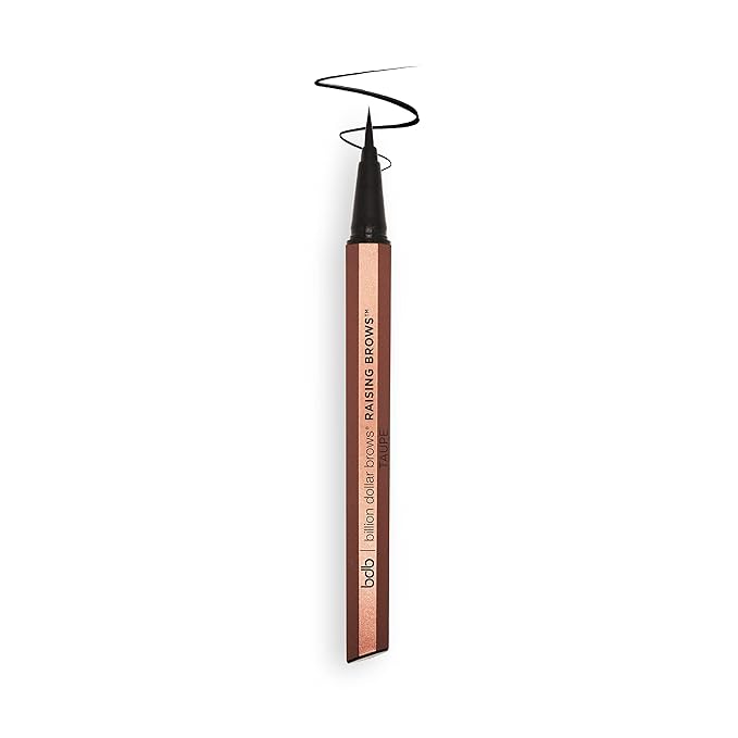 Billion Dollar Brows Raising Brows Liquid Brow Pen, Eyebrow Pen with a MicroTip Applicator Creates Natural Looking Brows Effortlessly and Stays on All Day, Taupe