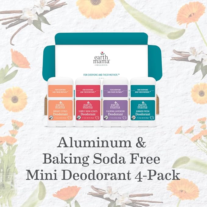 Earth Mama Mini Deodorant Travel Set Baking