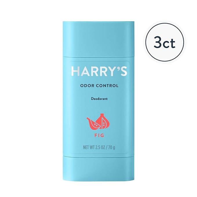 Harry's Aluminum Free Deodorant for Men - Odor Control, Fig Scent, 2.5 Oz, 3-Pack, Men Deodorant Aluminum Free