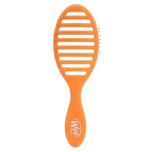 Wet Brush Speed Dry Hair Brush, Orange Crush (Summer Quencher) - Vented Design & Soft HeatFlex Bristles Are Blow Dry Safe - Ergonomic Handle Manages Tangles - Pain-Free Hair Accessories