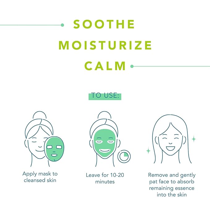 LAPCOS Aloe Sheet Mask, Daily Face Calm