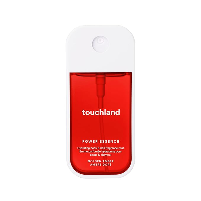 Touchland Power Essence Hydrating Body & Hair Fragrance, Golden Amber, 2 FL. OZ. Travel Size Body Mist