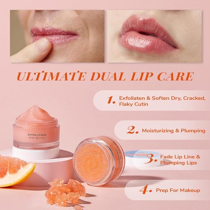 ANAIRUI Lip Mask Set, Lip Exfoliator Lips