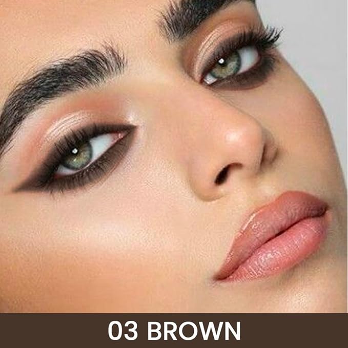 Kaely Brown Gel Eyeliner Pencil,Waterproof Smudge Proof Eye Liner Pen,Cat Eye Goth Halloween Makeup,Eye Black Face Paint Lipstick Crayon,Color Colorful Eyeliner Eyeshadow Stick,03