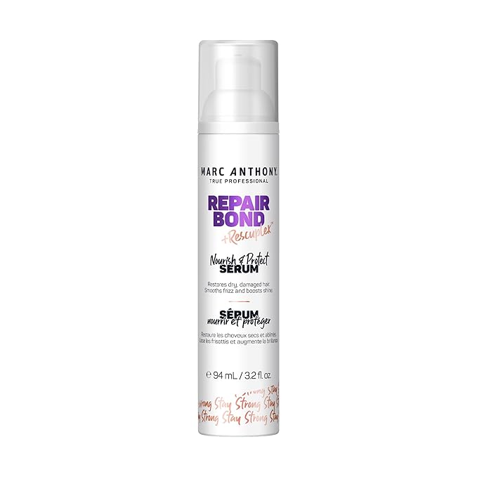 Marc Anthony Hair Serum for Frizzy & Damaged Hair, Repair Bond + Rescuplex Strength & Protect Serum - 3.2 fl oz