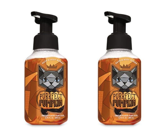 "Bath and Body Works Purrfect Pumpkin Gentle Foaming Hand Soap - Pair of 2"
