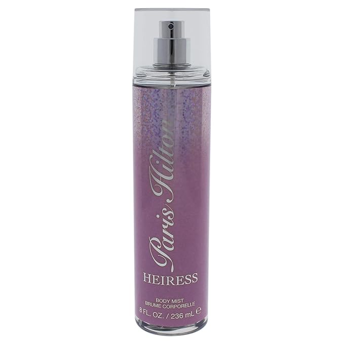 Paris Hilton Heiress for Women - 8 oz Body Mist Spray (Pack of 4)