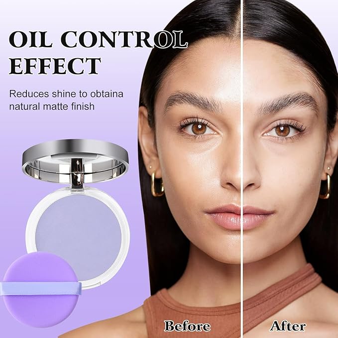 Chillab Lavender Matte Powder, Gel-like Formula Oil-Control Primer Oil Control