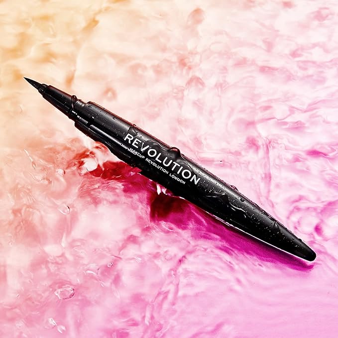 Revolution, Renaissance Flick Liquid Eyeliner, Long-Lasting Liner with Easy Application, Vegan & Cruelty-Free, 0.95 oz