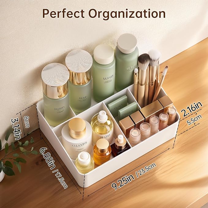 Makeup organizer countertop, plastic cosmetic