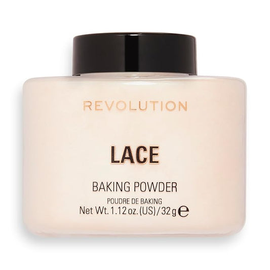 Revolution Beauty, Loose Baking Powder, Makeup Setting Powder, Shine, Lace, 1.13 Oz
