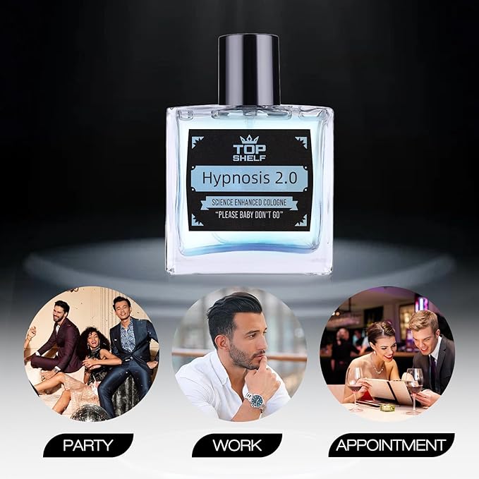 TOP SHELF Cologne for Men (Pheromone-Enhanced) - Perfume Para Hombre, Long Lasting Scent | Natural Herbal Formula | Awaken Raw Instinct, Pheromone Cologne for Men Attract Her