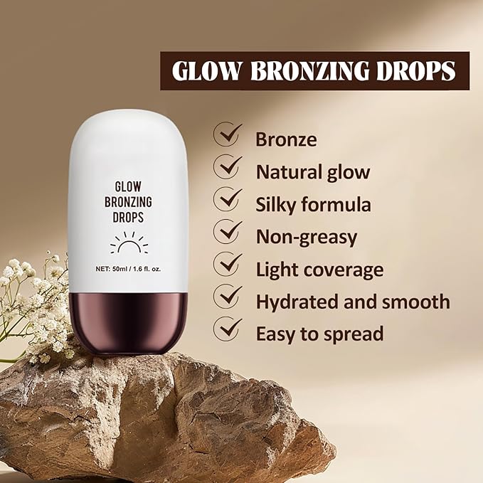 Instant Bronzing Drops, Face and Body Bronzer, Cream - 02