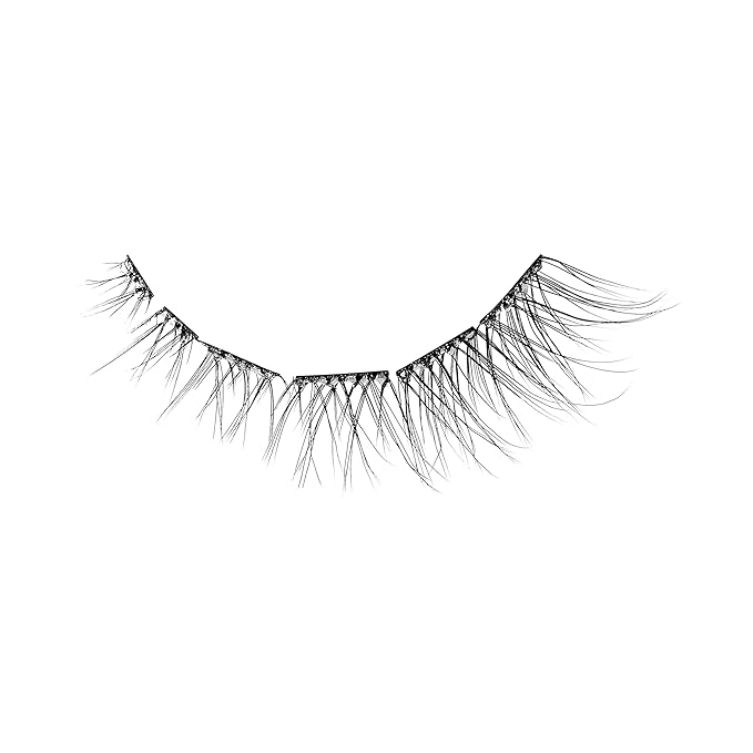KISS imPRESS Falsies Long Lasting Self Adhesive Eyelashes, ‘Demi Natural’, 5 Day Extended Wear, 24 Natural Volume Lash Clusters (5,6,8,10,12, & 14mm), Precision Non-Stick Applicator