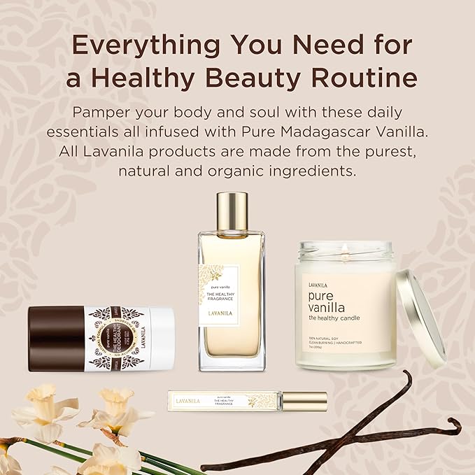 Lavanila Pure Vanilla Perfume for Women, 3.4 Fl Oz - Pure Madagascar Vanilla Fragrance, Clean and Natural Eau de Parfum Made In USA