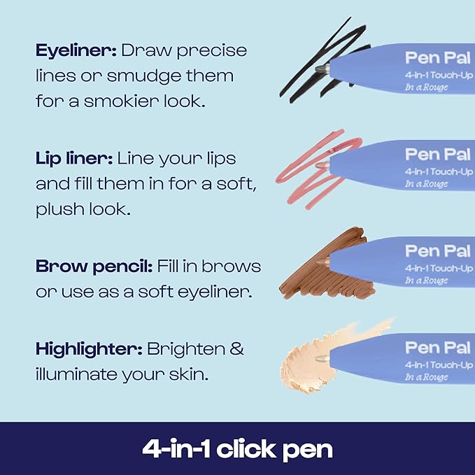 Alleyoop Pen Pal 4-in-1 Makeup Pen - Comes