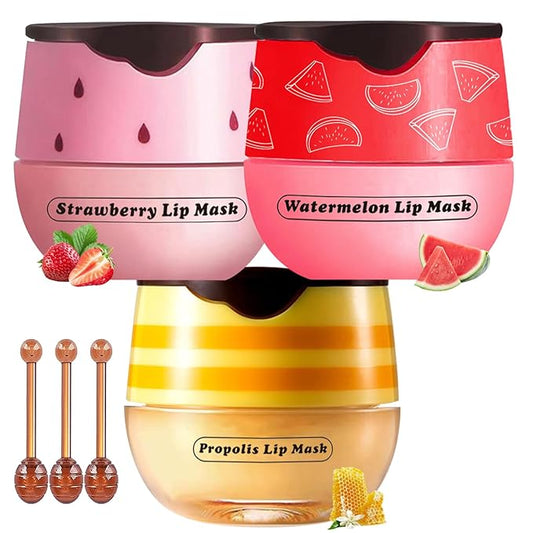 Honey Lip Balm Pot, 3 Pcs Exfoliator