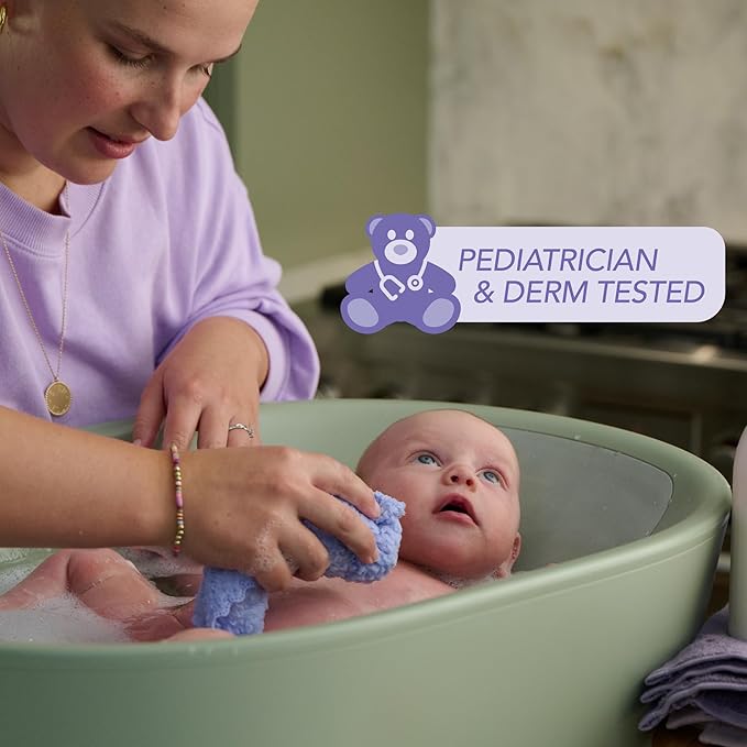 Jergens Baby Calming Head to Toe Foaming Wash, Baby Shampoo and Body Wash, Baby Shampoo Tear Free, Kids Foaming Body Wash, 18 Fl Oz