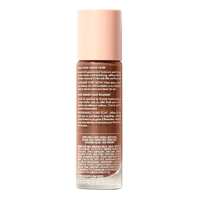 e.l.f. Halo Glow Liquid Filter, Complexion Booster For 8 Rich