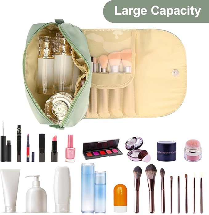 Ofak travel makeup bag with