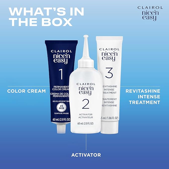 Clairol Nice'n Easy Permanent Hair Dye, 8SC Medium Copper Blonde Hair Color, Pack of 3