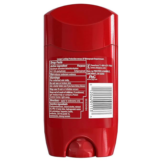 Old Spice Red Zone Anti-Perspirant Deodorant Invisible Solid Swagger, 2.6 Ounce (Pack of 3)
