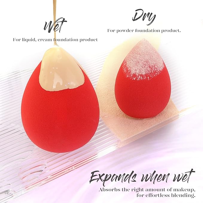 BEAKEY Makeup Sponge 5 Pcs Set,