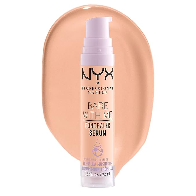 NYX PROFESSIONAL MAKEUP Bare With Me Concealer Serum, Medium Vanilla