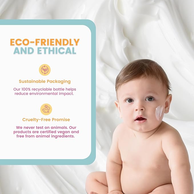 Organic Baby Shampoo - Plant-Based, Vegan & Gentle for Toddler, Moisturizing, Softens Hair - Girls & Boys Newborns, Kids Shampoo Natural for Sensitive Skin (10.14 fl oz)