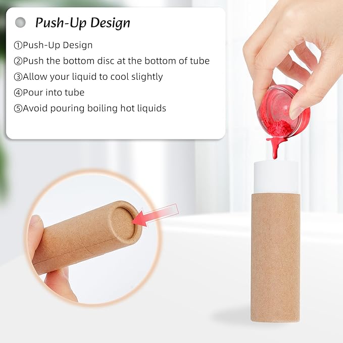 NICENEEDED 10 PCS Paperboard Lip Balm