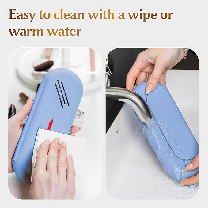 Silicone makeup brush holder, travel
