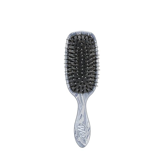 Wet Brush Shine Enhancer Paddle Brush, Marble Silver - Detangler Brush with Ultra Soft Bristles, Infused With Natural Argan Oil, Shiny & Smooth Hair, Wet or Dry, All Hair Types