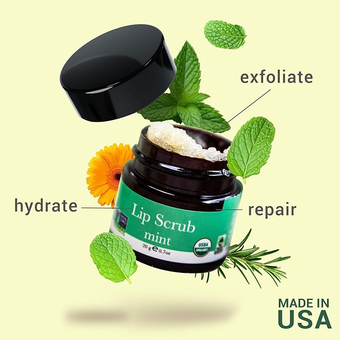 Organic Lip Scrub Mint - Lip