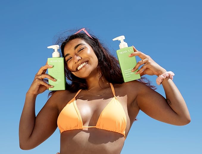 MEDIX 5.5 Coconut Oil Lotion W/ Manuka Honey Cream Skin Care Face Moisturizer & Body Cream | Firming Coconut Oil For Skin Minimizes Look Of Dry Skin, Cellulite, Stretch Marks, & Wrinkles, 2-Pack