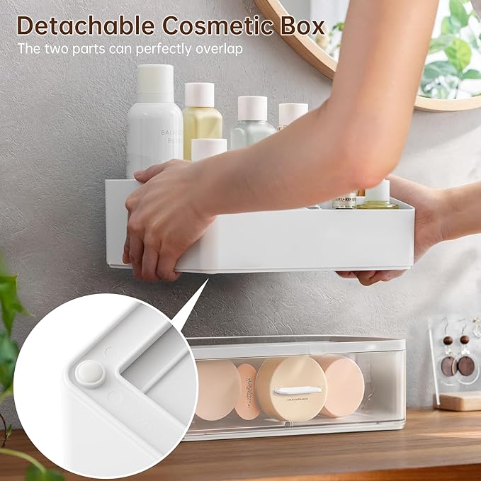 Makeup organizer for vanity, cosmetic