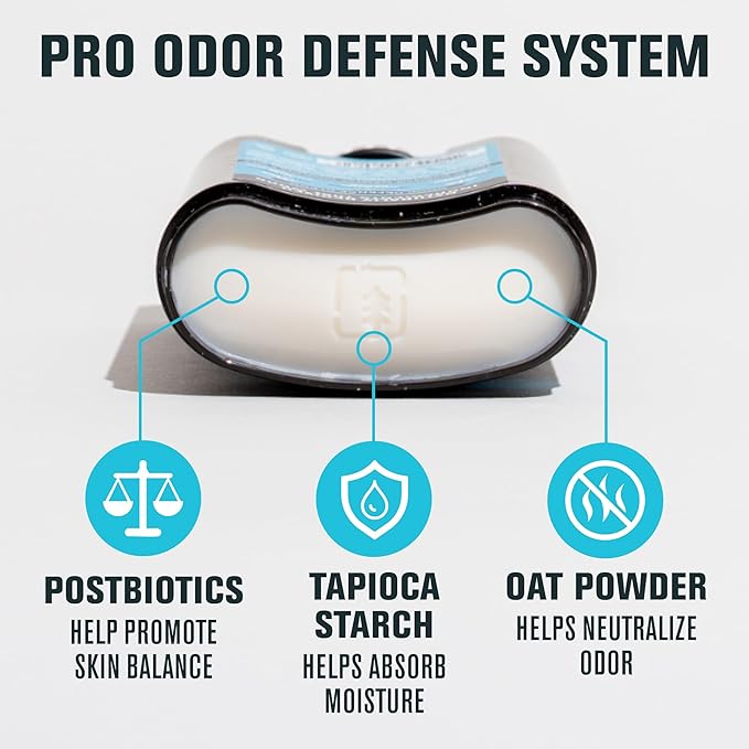 Every Man Jack Men's Pro Deodorant - 48-Hour Odor Defense Blend - Aluminum Free - Contains Postbiotics, Tapioca Stach & Oat Powder - Coconut + Vanilla Scent - 2.6 oz (1 Pack)