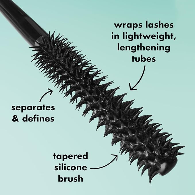 e.l.f. Lash XTNDR Mascara, Made With Tubing Technology For The Look Of Lash Extensions, Clump & Flake Free, Vegan & Cruelty-Free, Deep Brown