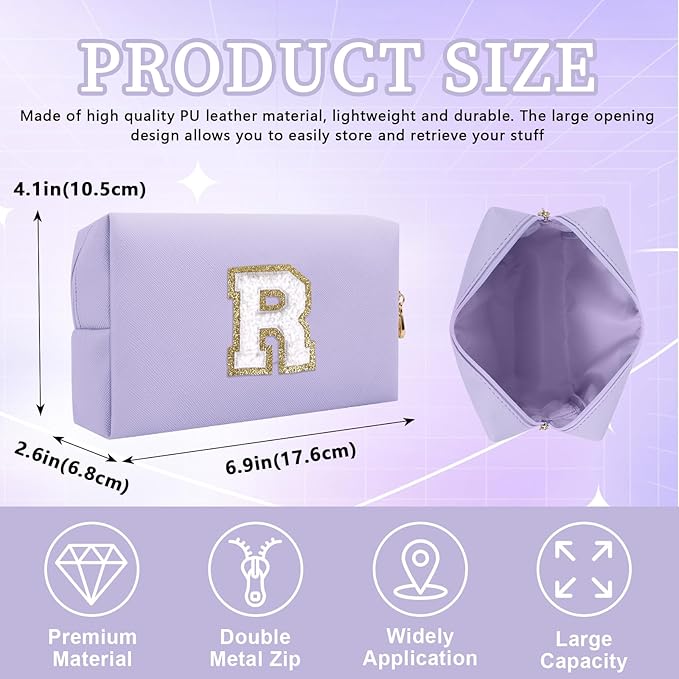 Personalized initial letter patch makeup