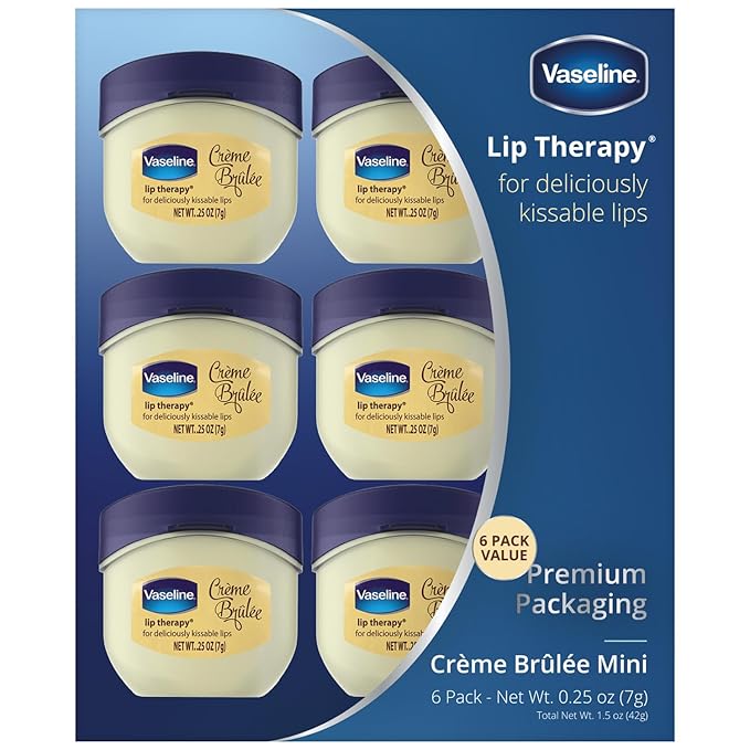 Vaseline Lip Therapy Creme Brulee Mini, Oz