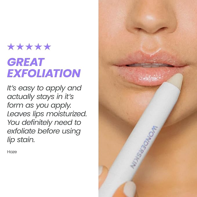 Wonderskin 3-in-1 Lip Scrub Exfoliator &