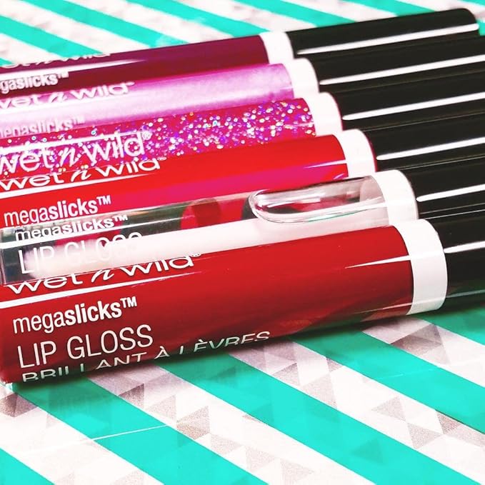 wet n wild MegaSlicks Lip Gloss Red Cherish (Pack of 2)