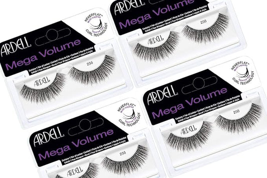 Ardell Mega Volume Lash 256 Multi-Layered False Lashes with Curl Technology (4 pack)