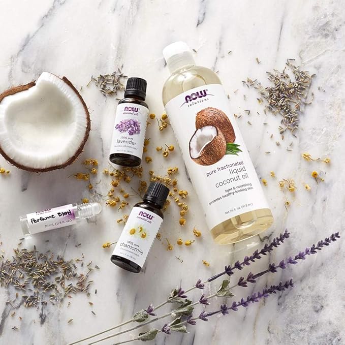 NOW Solutions, Liquid Coconut Oil, Light and Nourishing, Promotes Healthy-Looking Skin and Hair, 16-Ounce (Pack of 2)